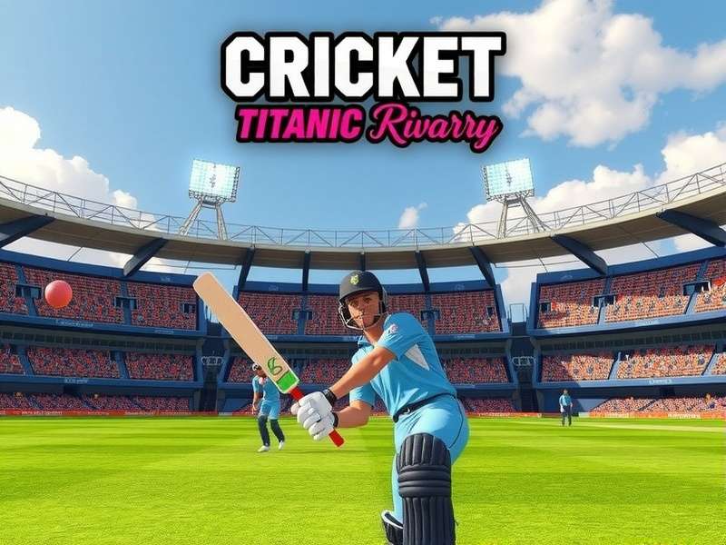 VR Cricket Titanic Rivalry multiplayer mode with players competing in virtual stadium