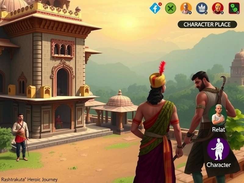 Rashtrakuta Heroic Journey character customization screen