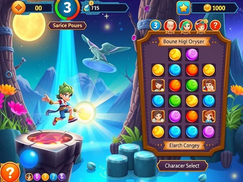 Bounce Magic Odyssey character selection screen