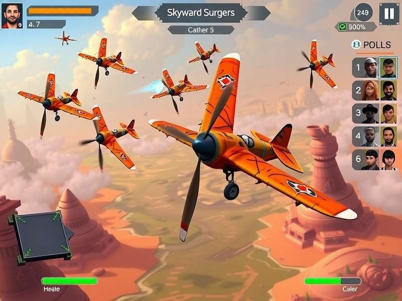 Development team working on Skyward Surgers game design