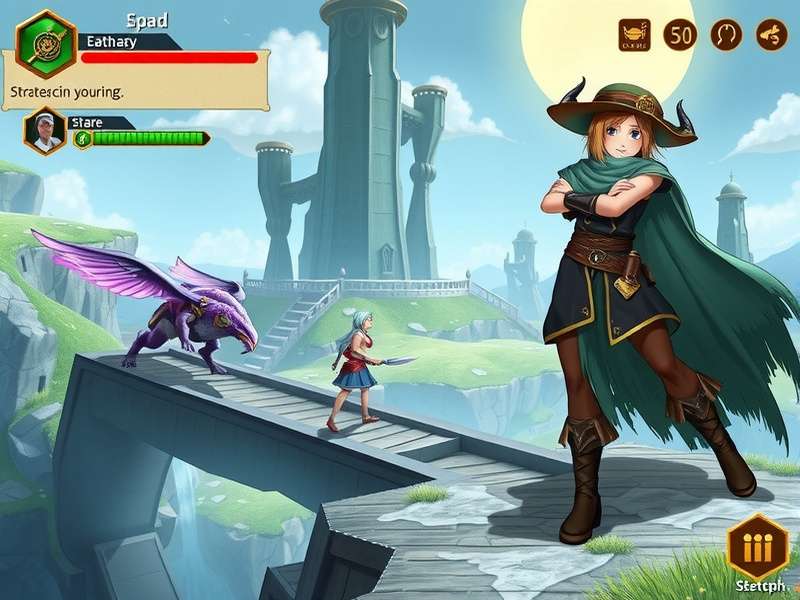 Anise Odyssey Trail gameplay screenshot showing mystical landscapes