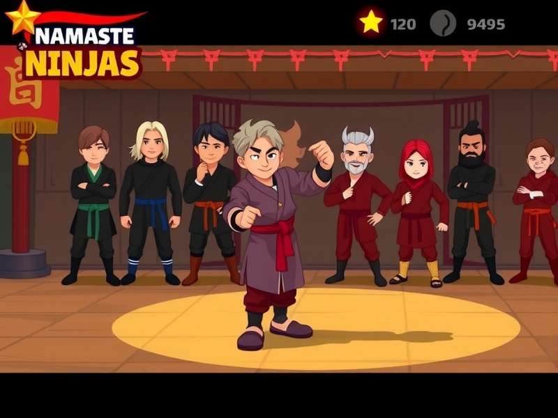 Namaste Ninjas gameplay screenshot showing character in action