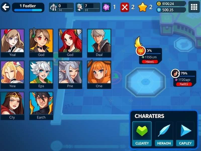 Feather Fury Pro gameplay screenshot showing character selection