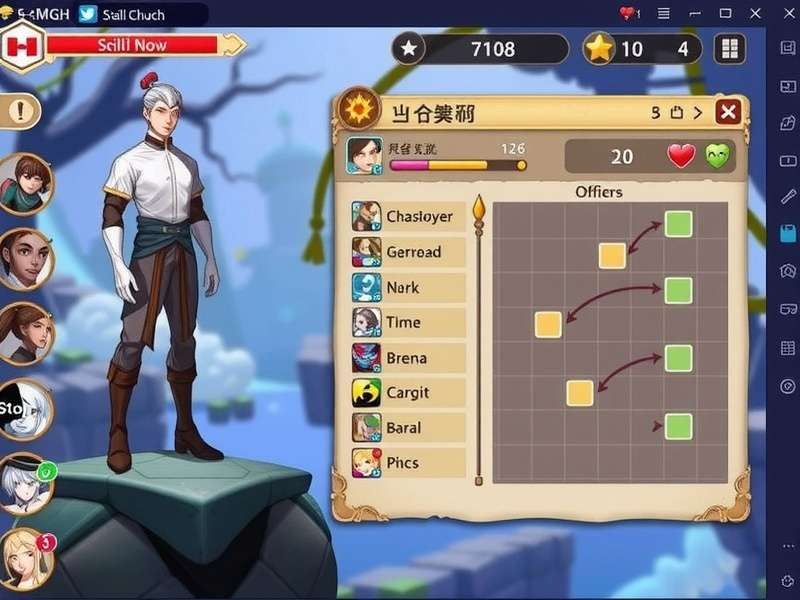 Celestial Trail Quest gameplay screenshot showing character exploration