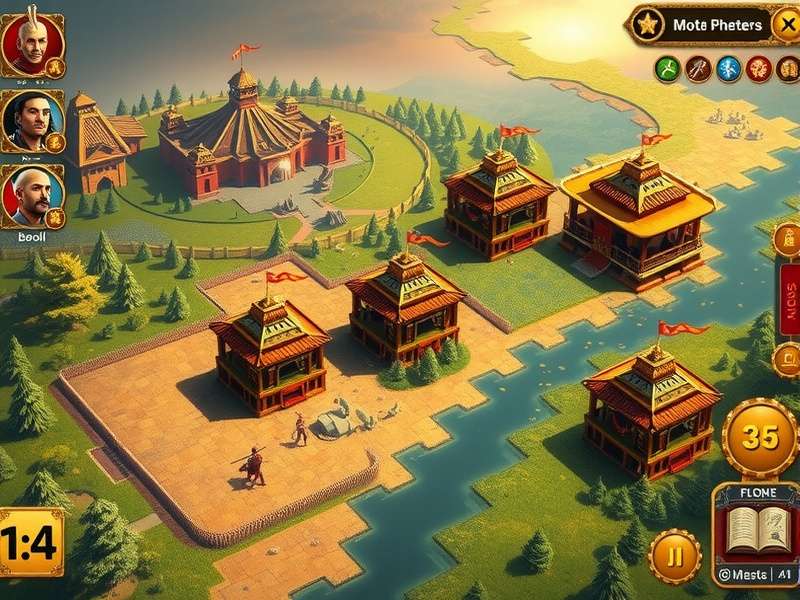 Kushan Dominion Journey gameplay screenshot showing empire management