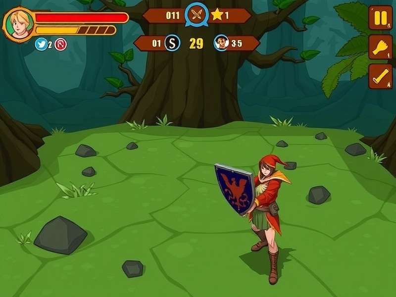 Ginger Shield Master gameplay screenshot showing shield combat