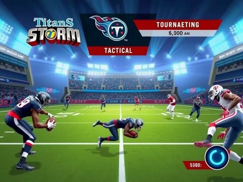 India NFL Titans Storm gameplay screenshot showing tactical interface