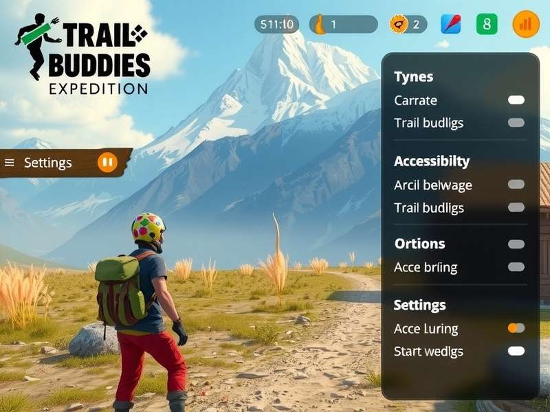 Trail Buddies Expedition gameplay showing character exploration in Himalayan region