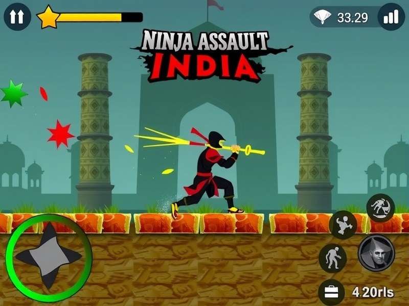 Ninja Assault India Battle gameplay screenshot