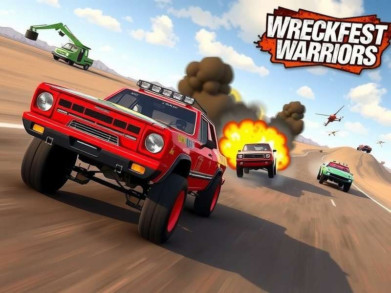 Wreckfest Warriors demolition derby mode in action