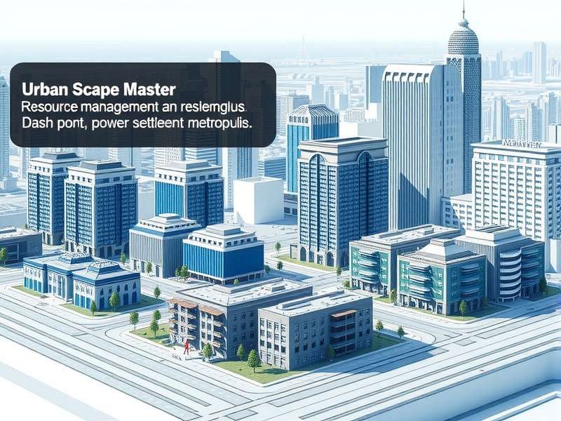 Urban Scape Master showing different city development eras from settlement to metropolis