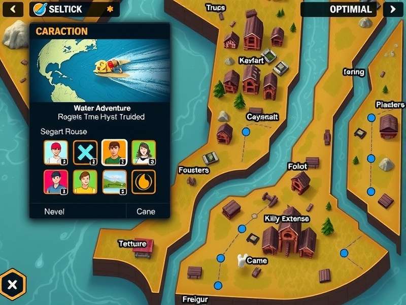 Strategy map showing optimal routes in Niagara Rush Expedition