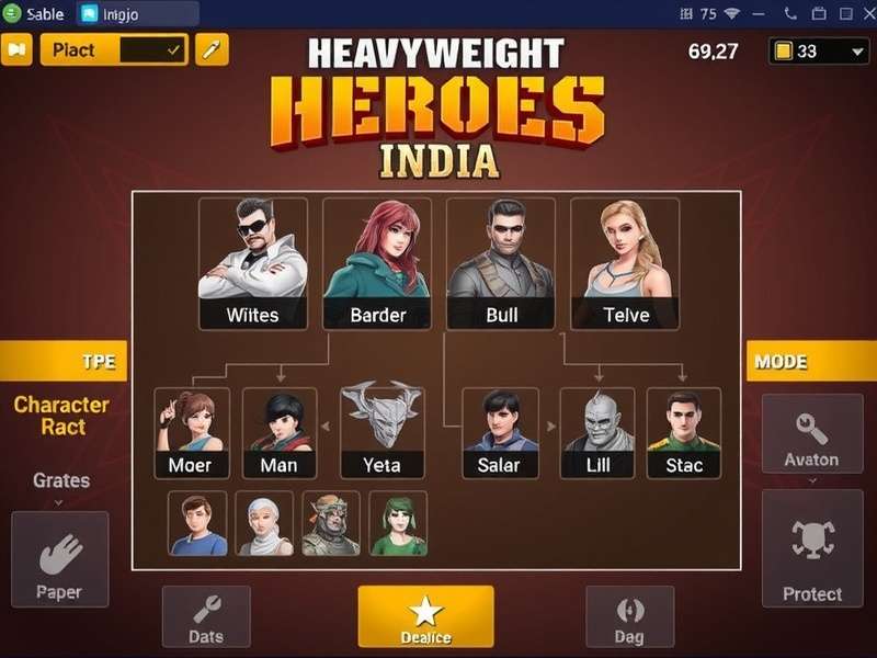 Heavyweight Heroes India Game Interface
