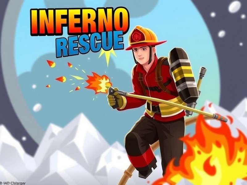 Inferno Rescue gameplay showing firefighter in action