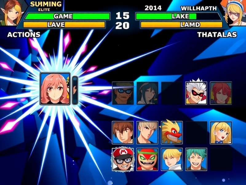 Smash Sensation Elite character roster display