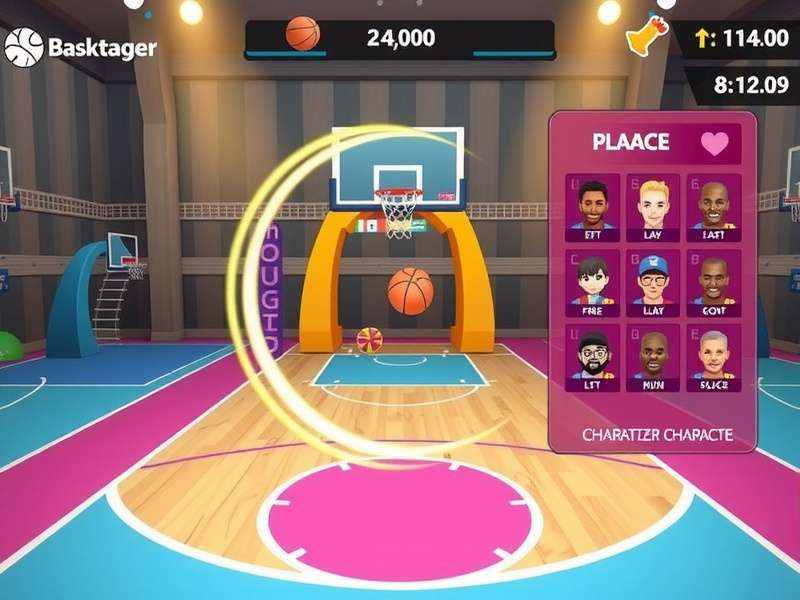 Basket Bounce Glory character customization screen