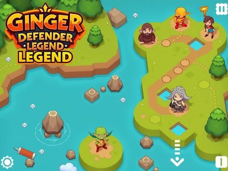 Ginger Defender Legend strategy map showing optimal defender placement