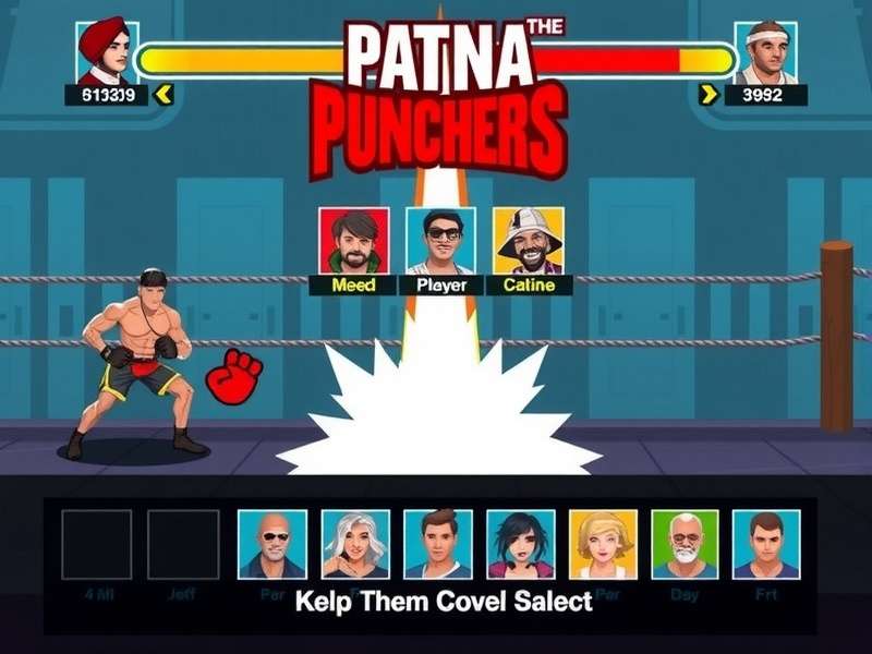 Patna Power Punchers battle interface showing combat mechanics