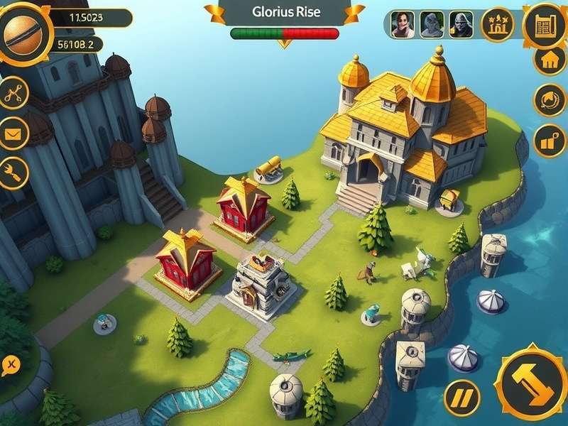 Glorious Rise Challenge gameplay screenshot showing strategic elements