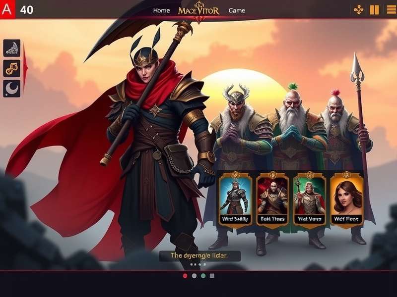 Glorious Mace Victor character progression interface