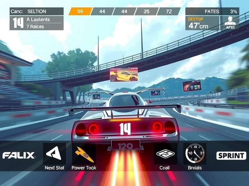 Sprint Legend Elite track showcasing detailed environment design