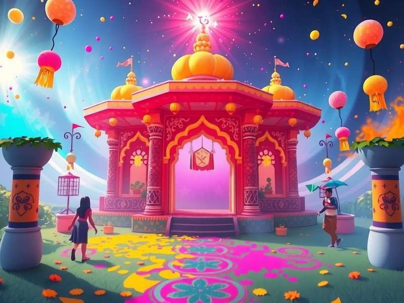Holi Shimmering Star community events and player interactions