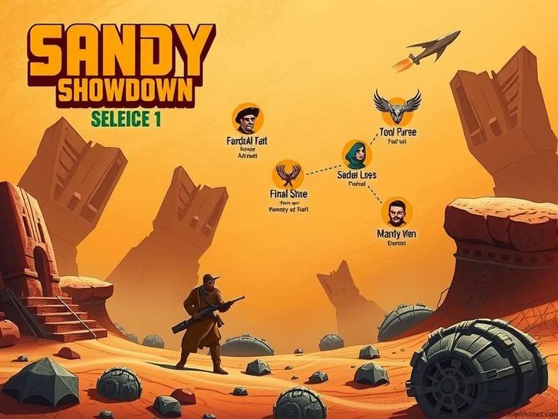 Sandy Showdown character selection screen