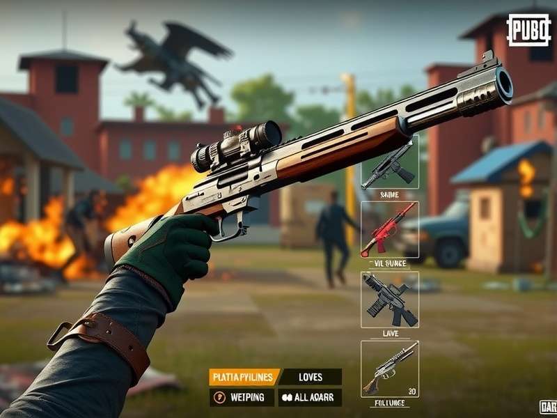 PUBG Platinum Avenger 20 weapon customization interface