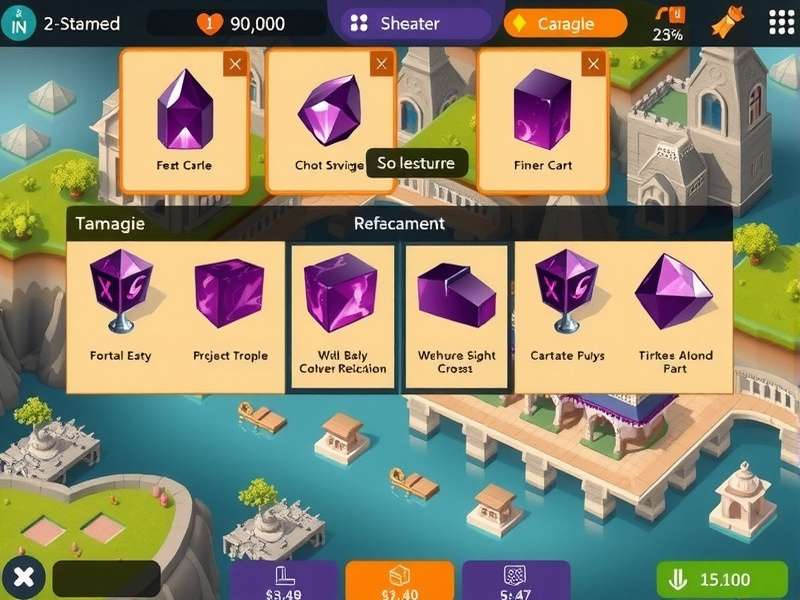 Amethyst Affluence IN gameplay interface showing strategic elements