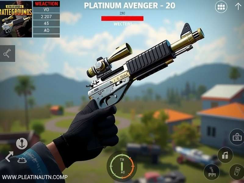 PUBG Platinum Avenger 20 gameplay screenshot showing intense battle action