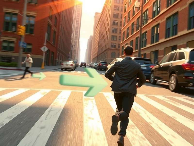 Urban Romance Sprint gameplay screenshot showing character running through city
