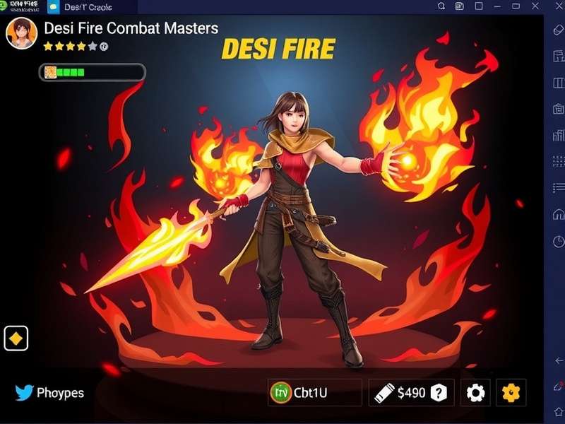 Desi Fire Combat Masters character selection screen