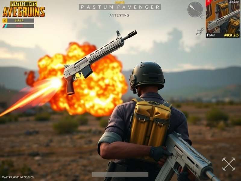 PUBG Platinum Avenger 20 weapon attachment selection screen