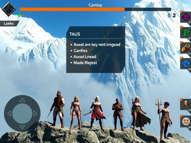 Anise Vista Ascent gameplay screenshot showing character in mountain landscape