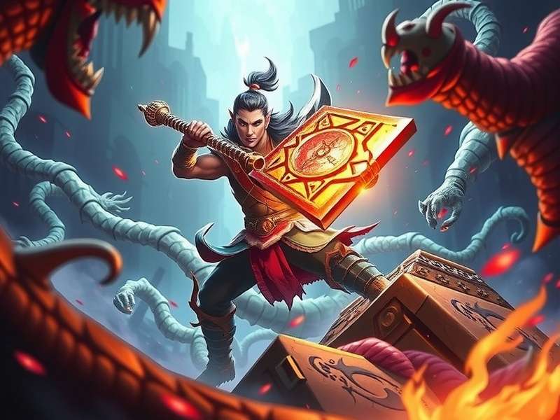 Vajra Hammer story scene showing protagonist receiving the legendary weapon