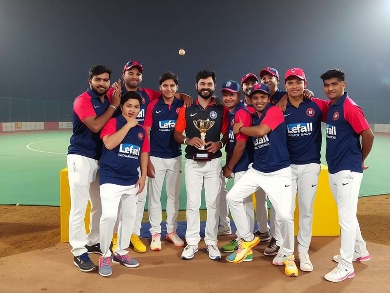 Maratha Cricketers XI team celebration after winning championship