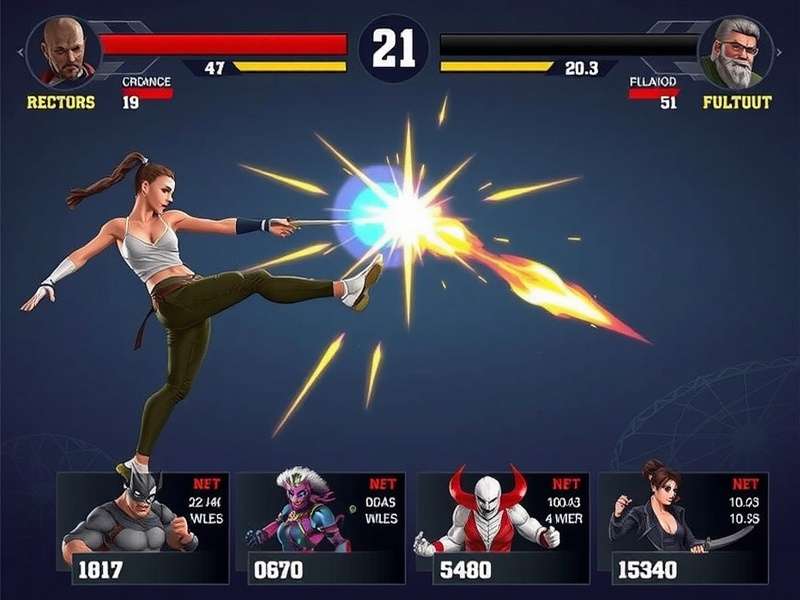 Fury Shadow Fighter combat gameplay showcasing character special moves