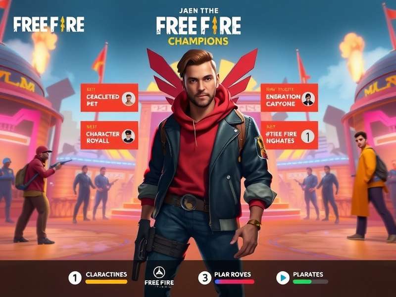Free Fire Bharat Champions character selection screen