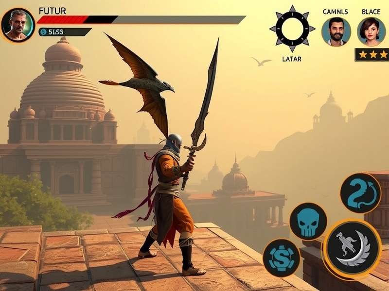 Surat Shadow Avenger story scene showing ancient Indian architecture