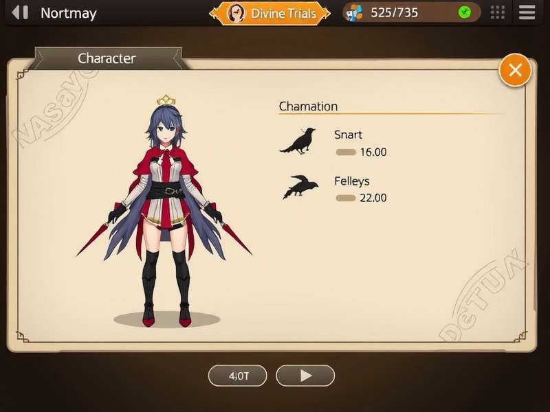 Anise Chronicles Divine Trials character customization options