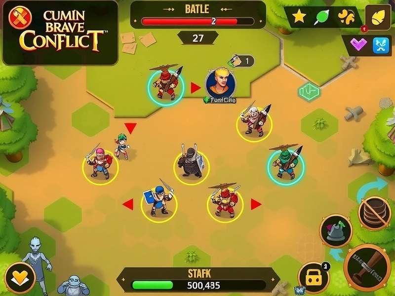 Cumin Brave Conflict gameplay screenshot showing character battles