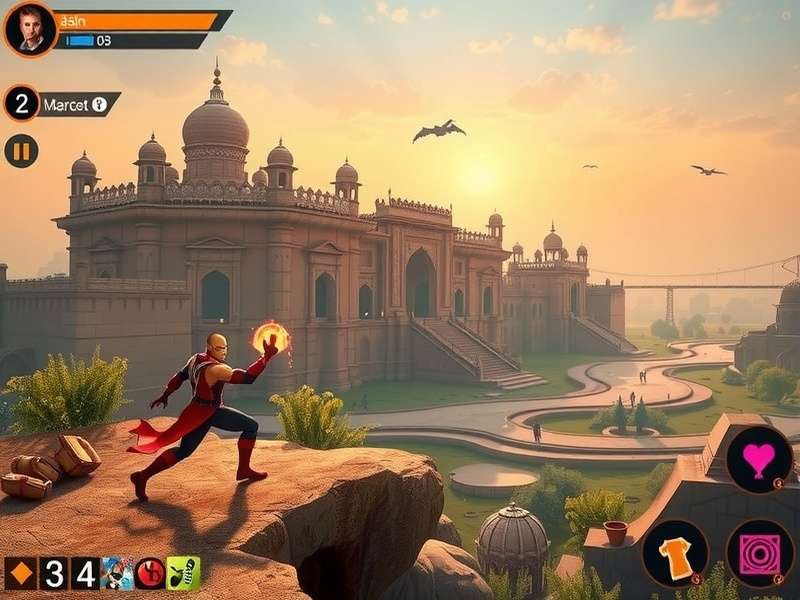 Masala Marvel Journey combat interface showing character abilities