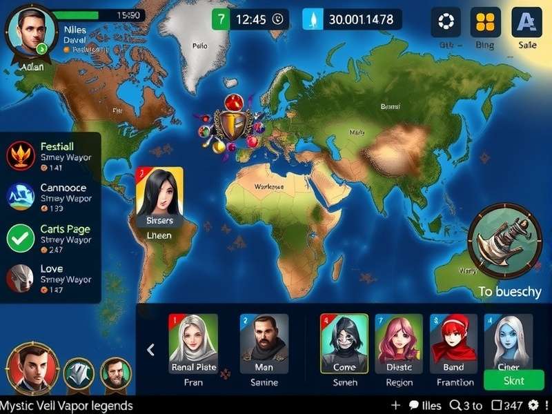 Mystic Veil Vapor Legends gameplay screenshot showing character combat