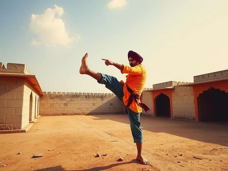Punjabi Power Kick technique demonstration