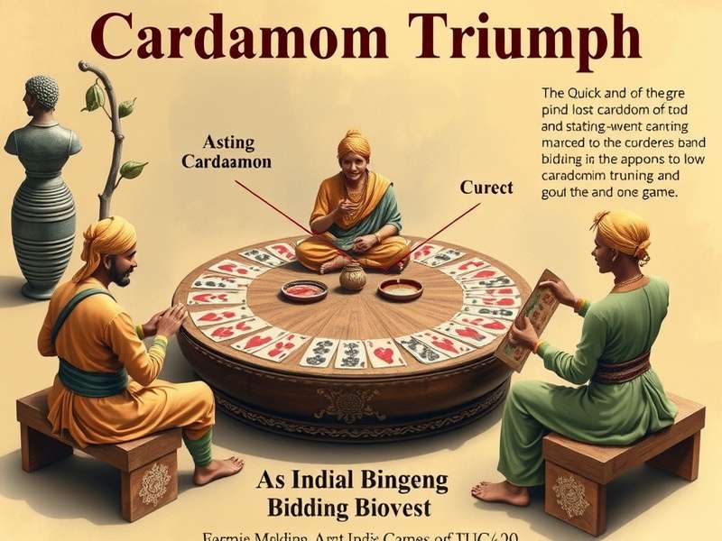 Visual explanation of Cardamom Triumph bidding process