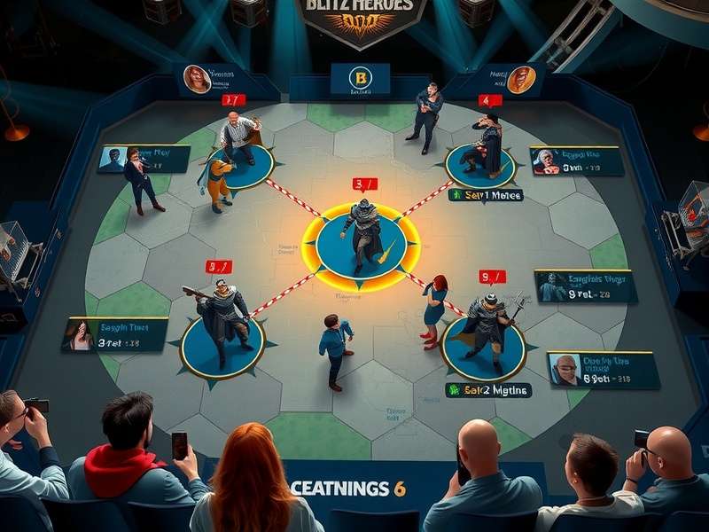 Blitz Heroes esports tournament with live audience