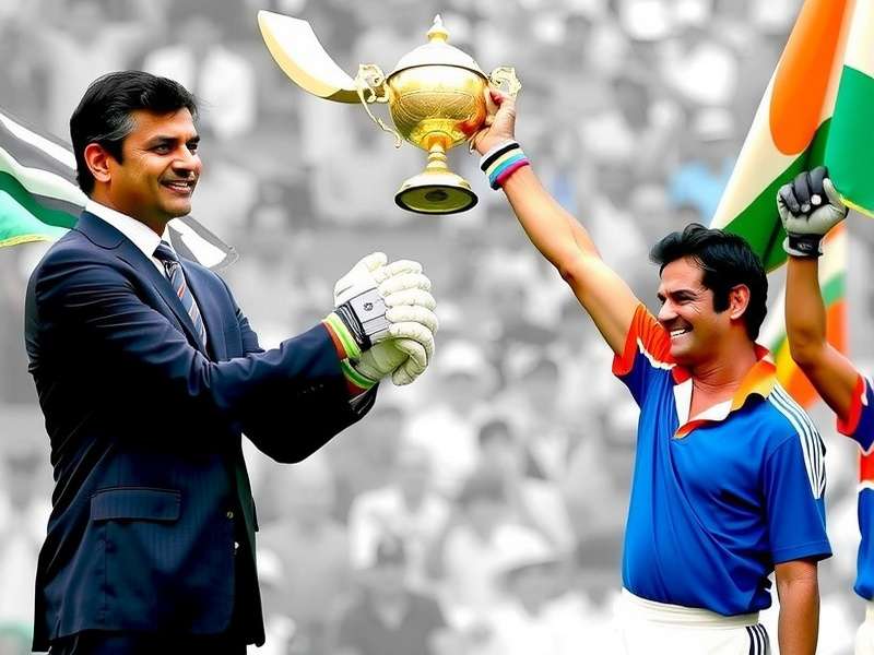 1983 World Cup Victory - Kapil Dev lifting the trophy