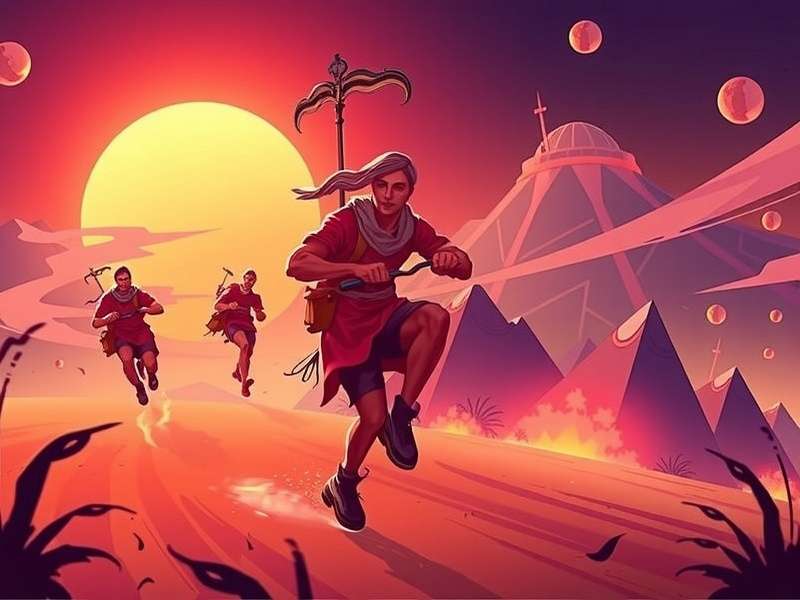 Dune Sprint Pro gameplay screenshot showing desert racing