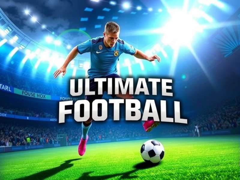 Ultimate Football gameplay showing realistic graphics and controls
