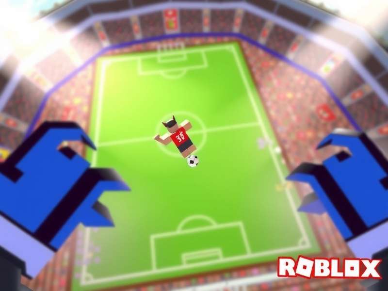 Ultimate Football Roblox gameplay screenshot showing advanced football mechanics
